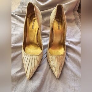 Roberto Cavalli Genuine leather sequin pumps